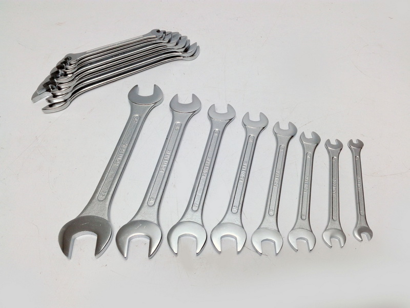 llave fija taller mecanico metal 2juegos